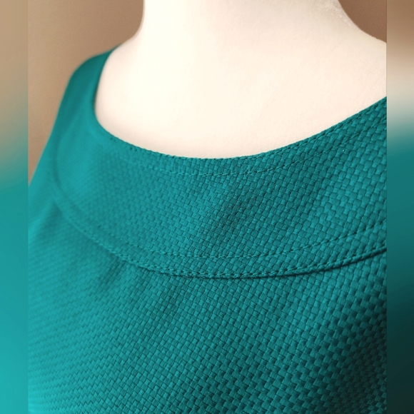 Tahari Emerald Green Summer Cocktail Dress - Picture 5 of 7